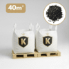 Pack de 2 big bag de pouzzolane noire 10/20 pour vos massifs