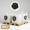 PACK DE 3 BIG BAG - Pouzzolane Concassé Noire 10/20 - Big Bag 1000kg