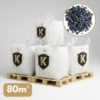 Pack de 4 big bag de galet noir ebano 12/25 pour vos massifs