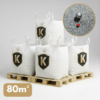 Pack de 4 big bag de sable gris des champions pour boulodrome
