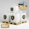 Pack de 4 big bag de sable fanny 0/8 pour boulodrome