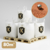 Pack de 4 big bag de sable rouge pour boulodrome