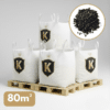 Pack de 4 big bag de pouzzolane noire 10/20 pour vos jardins
