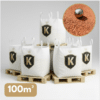 Pack de 5 big bag de sable rouge pour terrain de pétanque