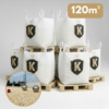 Pack de 6 big bag de sable fanny 0/8 pour terrain de pétanque