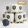 Pack de 7 big bag de galet noir 12/25 pour votre jardin